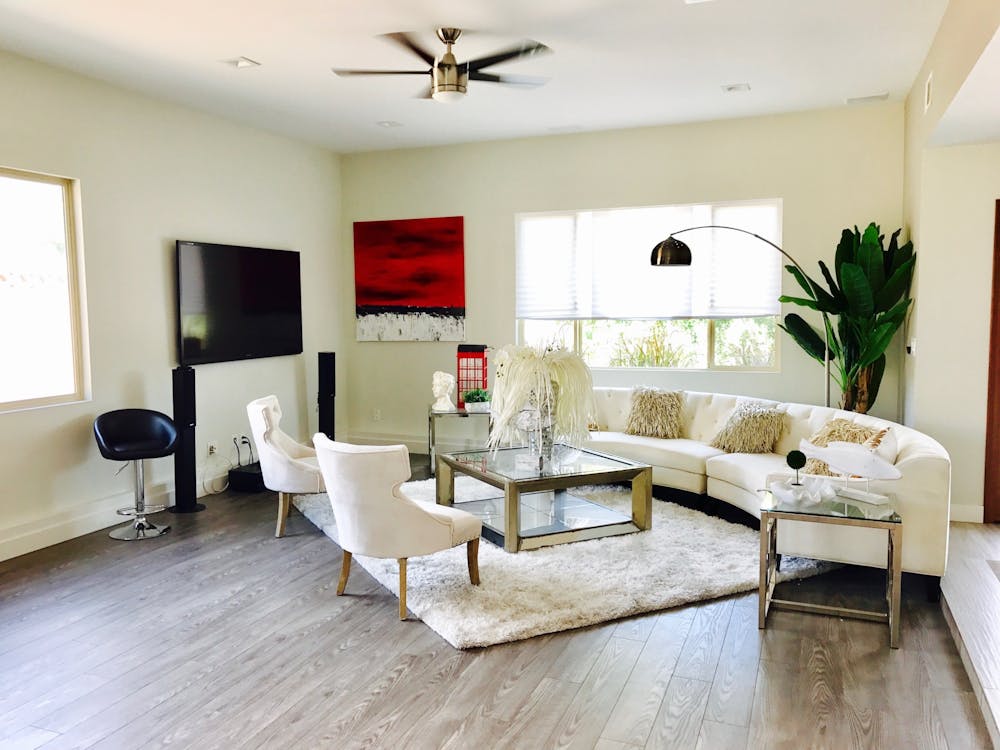 Clean modern home interior